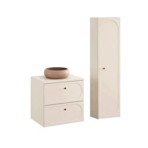 Petits-meubles KOUPELNOVÝ NÁBYTEK 60.6cm Sanae 2er-Set Pískově béžová obraz