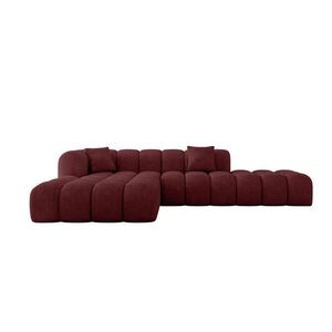 ALTDECOR ROHOVÁ SEDACÍ SOUPRAVA s otomanem vlevo OLEA-L2 – 289 × 176 × 71 cm, barva Bordeaux obraz