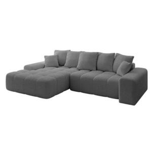 ALTDECOR ROHOVÁ SEDACÍ SOUPRAVA s otomanem vlevo ENSI-L - 267x164x69 cm platinová obraz
