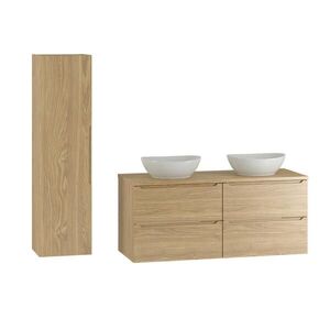 Petits-meubles KOUPELNOVÝ NÁBYTEK 120.6cm Viggo 2er-Set Dřevo obraz