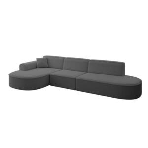ALTDECOR ROHOVÁ SEDACÍ SOUPRAVA s otomanem vlevo MARI-L2 – 328 × 171 × 79 cm, šedá buklé obraz