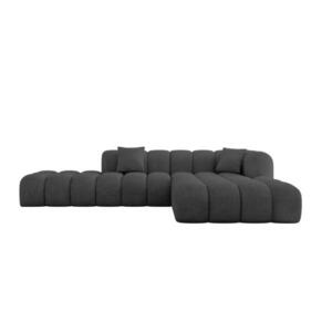 ALTDECOR ROHOVÁ SEDACÍ SOUPRAVA s otomanem vpravo OLEA-L2 – 289 × 176 × 71 cm antracitová obraz