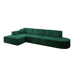 ALTDECOR ROHOVÁ SEDACÍ SOUPRAVA s otomanem vlevo IREA-L2-v4 – 327 x 165 x 77 cm, zelená obraz