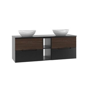 Petits-meubles DVOJUMYVADLO 140.6cm Sylla Černá a dřevo obraz