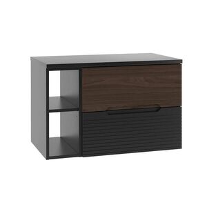 Petits-meubles SKŘÍŇKA POD UMYVADLO 80.6cm Sylla Černá a dřevěná obraz