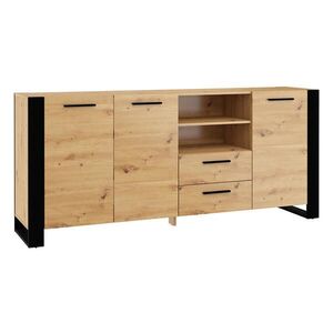 Petits-meubles SIDEBOARD Nouka Dřevo a černá obraz