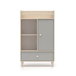 Petits-meubles KNIHOVNA Alycia Béžová - Šedá - Efekt dřeva obraz
