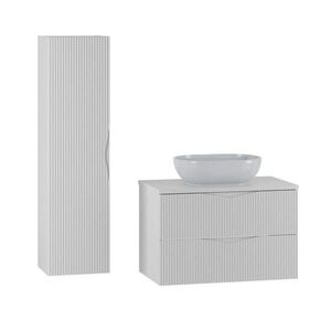 Petits-meubles KOUPELNOVÝ NÁBYTEK 80.6cm Tao 2er-Set Bílá obraz
