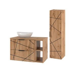Petits-meubles KOUPELNOVÝ NÁBYTEK 80.6cm Teren 2er-Set Dřevo obraz