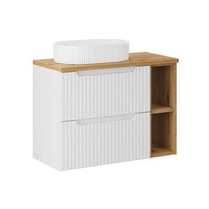 Petits-meubles UMYVADLO 80.4cm Riva Bílá a dřevo obraz
