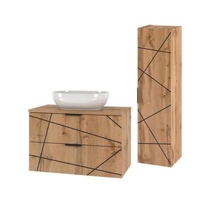 Petits-meubles KOUPELNOVÝ NÁBYTEK 80.6cm Teren 2er-Set Dřevo obraz