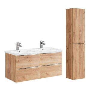 Petits-meubles KOUPELNOVÝ NÁBYTEK 120cm duben 2er-Set Dřevo obraz