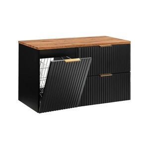 Petits-meubles SKŘÍŇKA POD UMYVADLO 100.8cm Adriel Černá a dřevěná obraz