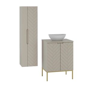 Petits-meubles KOUPELNOVÝ NÁBYTEK 60.6cm Daria 2er-Set Kašmír obraz