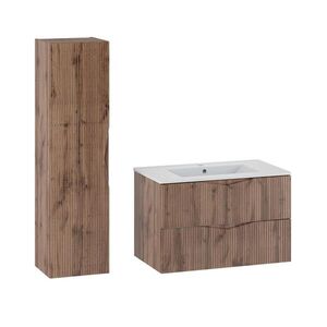 Petits-meubles KOUPELNOVÝ NÁBYTEK 80cm Tao 2er-Set Dřevo obraz