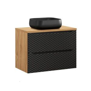 Petits-meubles UMYVADLO 80cm Elora Černá a dřevěná obraz