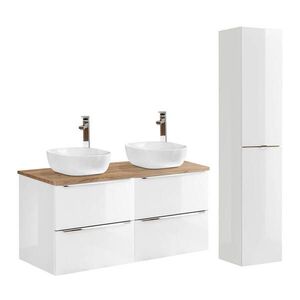 Petits-meubles KOUPELNOVÝ NÁBYTEK 120.4cm duben 2er-Set Bílá obraz