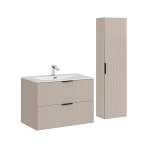 Petits-meubles KOUPELNOVÝ NÁBYTEK 80.2cm Adriel 2er-Set Béžová obraz