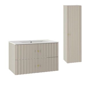 Petits-meubles KOUPELNOVÝ NÁBYTEK 80cm Izae 2er-Set Kašmír obraz