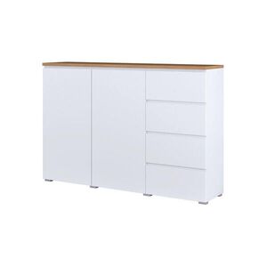Petits-meubles SIDEBOARD Liko Bílá a dřevo obraz