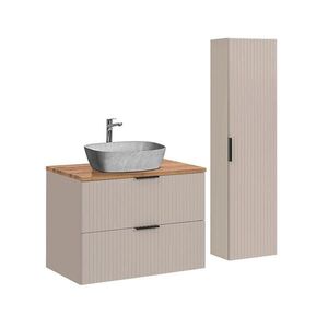 Petits-meubles KOUPELNOVÝ NÁBYTEK 80.6cm Adriel 2er-Set Béžová obraz