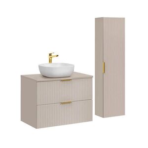 Petits-meubles KOUPELNOVÝ NÁBYTEK 80.6cm Adriel 2er-Set Béžová obraz