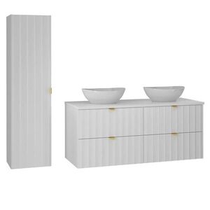 Petits-meubles KOUPELNOVÝ NÁBYTEK 120.6cm Lexa 2er-Set Bílá obraz