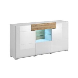 Petits-meubles SIDEBOARD Jules Bílá a dřevo obraz