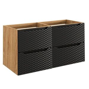 Petits-meubles SKŘÍŇKA POD UMYVADLO 120cm Elora Černá a dřevěná obraz