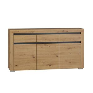 Petits-meubles SIDEBOARD Kasla Dřevo a antracitově šedá obraz