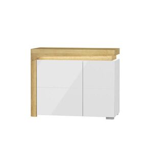 Petits-meubles SIDEBOARD Teo Bílá a dřevo obraz
