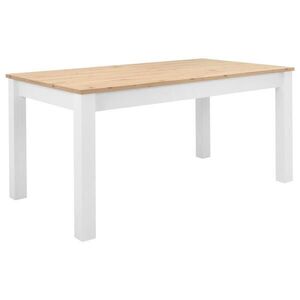 P & B JÍDELNÍ STŮL, bílá, barvy dubu, 160/90/75 cm obraz