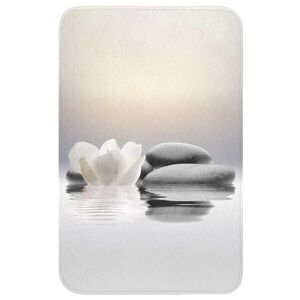 OnlyWow WC PŘEDLOŽKA Kameny - Lotos - Bílý - Voda - Zen 50x80 cm obraz