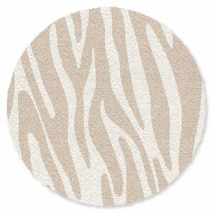 MuchoWow ROHOŽKA Zebra print - Béžová - Bílá - Zvířecí potisk 120x120 cm obraz