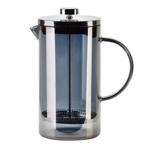Mondex FRENCH PRESS, borosilikátové sklo, šedá obraz