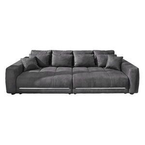luma-home VELKÉ sofa pružinovým jádrem 294 × 136 × 86 cm (Š×H×V), RGB LED osvětlení s dálkovým ovládáním, mikrovláknová látka v antracitové barvě / 15 obraz
