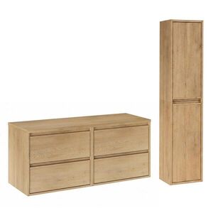Petits-meubles KOUPELNOVÝ NÁBYTEK 120cm Edmé 2er-Set Dřevo obraz