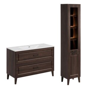 Petits-meubles KOUPELNOVÝ NÁBYTEK 120cm Moka 2er-Set Dřevo obraz