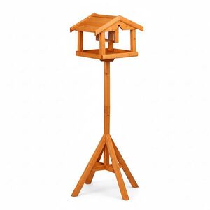 Relaxdays KRMÍTKO Oranžové jedlové dřevo se stojanem 117 cm obraz