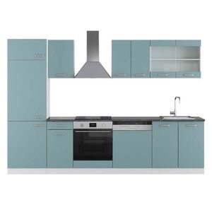 Vicco KUCHYŇSKÝ KOUT R-Line Modrošedá/bílá 300 cm , PD Antracit obraz