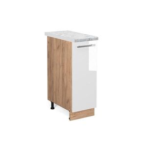 Vicco LÉKÁRNIČKOVÁ SKŘÍŇKA Fame-Line Bílá vysoký lesk 30 cm , PD Mramor obraz