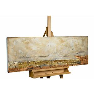 KUNSTLOFT RUČNĚ MALOVANÝ AKRYLOVÝ OBRAZ BÍLÝ/HNĚDÝ, 120/40 CM obraz