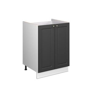 Vicco SKŘÍŇKA POD DŘEZ Fame-Line, Anthrazit-Gold Landhaus/Bílá, 60 cm obraz