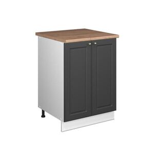 Vicco SKŘÍŇKA POD DŘEZ Fame-Line, Anthrazit-Gold Landhaus/Bílá, 60 cm obraz