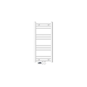 LuxeBath KOUPELNOVÉ těleso Sahara 400x800 mm, bílé, rovné, s průchozím ventilem obraz