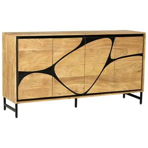 Ambia Home ŠIROKÁ KOMODA, akácie, černá, barvy akácie, 160/85/40 cm obraz