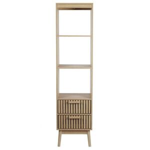 Calicosy SLOUP se 2 zásuvkami, drážkovanými čely a 3 nikami, V 160 cm - KLAUS obraz