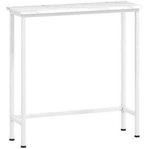 HOMCOM KONZOLOVÝ STOLEK Stůl do předsíně s nastavitelnými podložkami pod nohy, ochrana proti převrácení 75 x 24 x 76 cm obraz