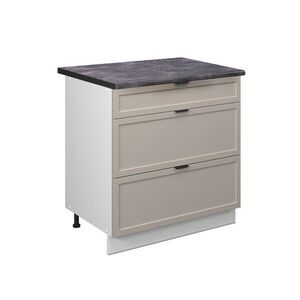 Vicco SPODNÍ SKŘÍŇKA KUCHYŇSKÉ LINKY Fame-Line GreyBeige 80 cm se 3 zásuvkami, PD Antracit obraz