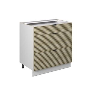 Vicco SPODNÍ SKŘÍŇKA KUCHYŇSKÉ LINKY Fame-Line Dubový panel 80 cm se 3 zásuvkami, bez pracovní desky obraz